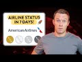 How To Hit Status With American Airlines FAST In 2025