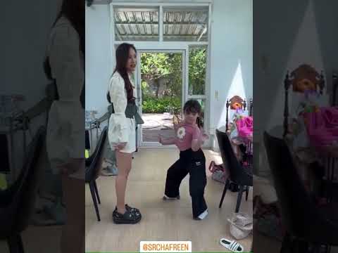 Freen Sarocha dancing with Emily (Lady Sam & Little Mon) #freenbeck #freensarocha #gaptheseries