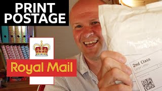 HOW TO BUY ONLINE POSTAGE UK: Print your own stamps. Be your own Post Office