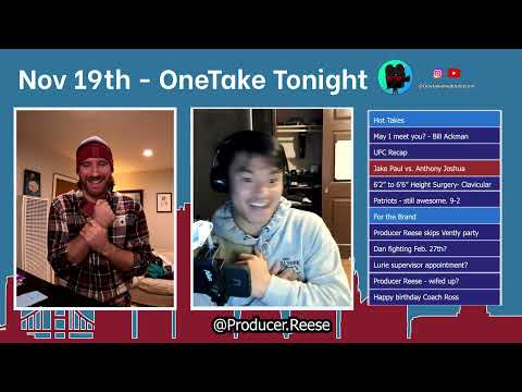 OneTake Tonight - November 19th