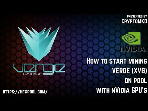 How To Start Mining Verge Xvg On Pool With Nvidia Gpu S Steemit