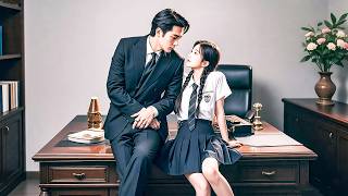 CEO is op het eerste gezicht verliefd op kleine secretaresse, neem haar mee naar huis