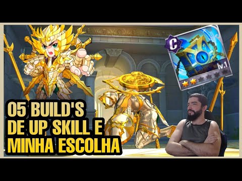 Build's de Up-Skill Dohko Divino e Como Deixarei o Meu - Saint Seiya Awakening
