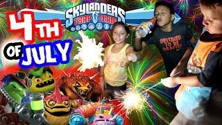 Skylanders Trap Team Fireworks Show w/ Villains & More (Sky Fams 4th of July Celebration)