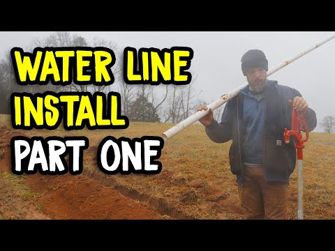 Installing the Water Line on the Homestead - Part One