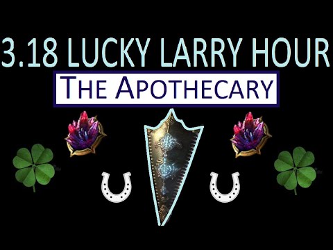 Apothecary Drop + 2 Interrogation Drop + Aegis Aurora Drop! PoE 3.18 Crazy Loot Hour!