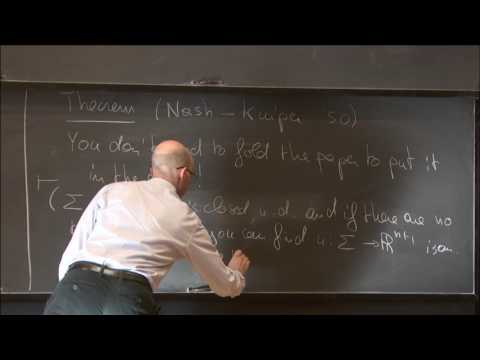 Folding papers and turbulent flows - Camillo De Lellis