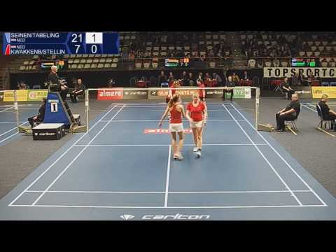 2017 NK Badminton - WD QF - Seinen/Tabeling vs. Kwakkenbos/Stelling