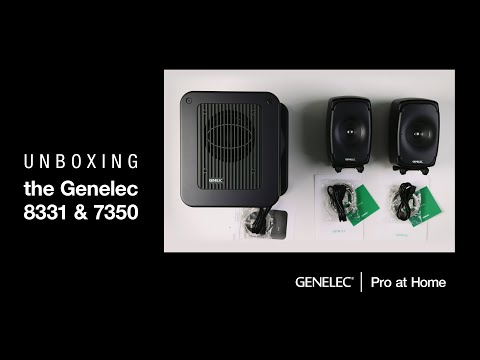 Unboxing the Genelec 8331 monitors & 7350 subwoofer