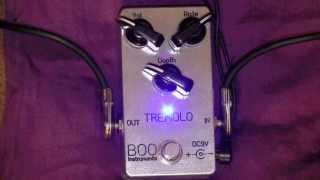 Video thumbnail for Boo Instruments Tremolo Effects Pedal Demo by Simon Smith