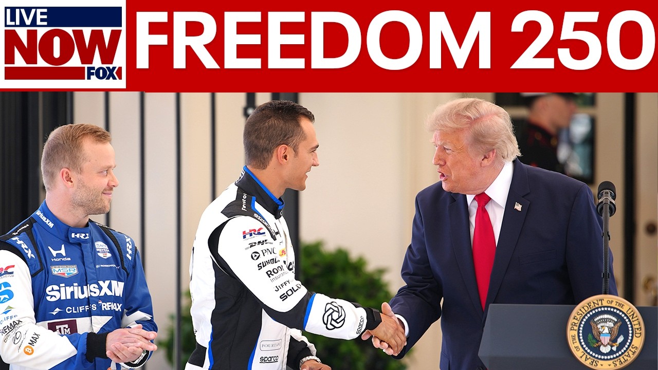 Trump hosts Freedom 250 Grand Prix showcase