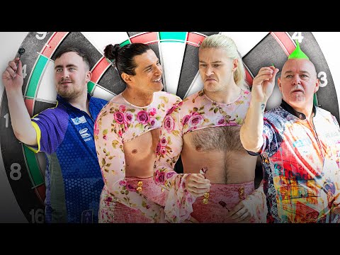 Luke Littler And Peter Wright Play Darts With Pretty Deadly