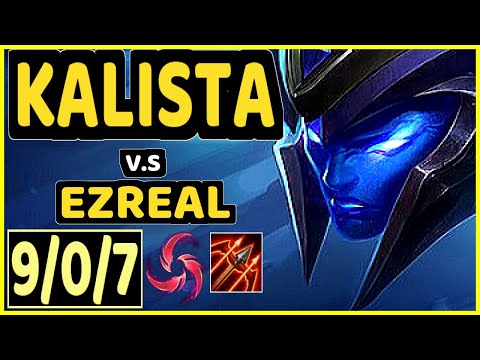 JUZINHO (KALISTA) vs EZREAL - 9/0/7 KDA BOTTOM ADC CHALLENGER GAMEPLAY - BR