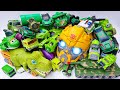 Full Green TRANSFORMERS Robot Tobot Car Toy - Rise of BUMBLEBEE Revenge | TRACTOR JCB Transformation