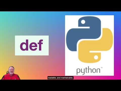 Python Keyword Video Reference Def
