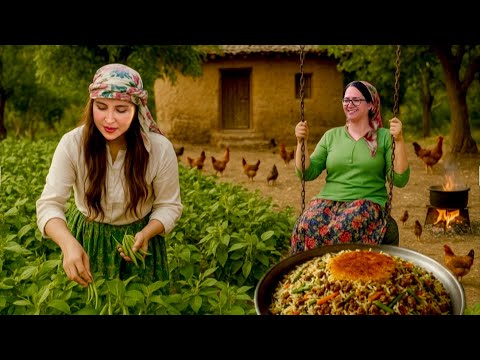 village life in Iraq | Amazing Cooking & Green Beans, Rice & Tradition!