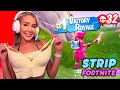 STRIP FORTNITE One Kill 1 Piece Of Clothing 🫣 RISKY Bonnie Brown