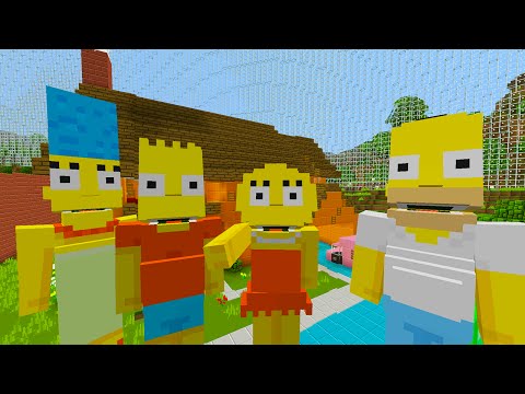 Minecraft Xbox | Hide and Seek | The Simpsons House