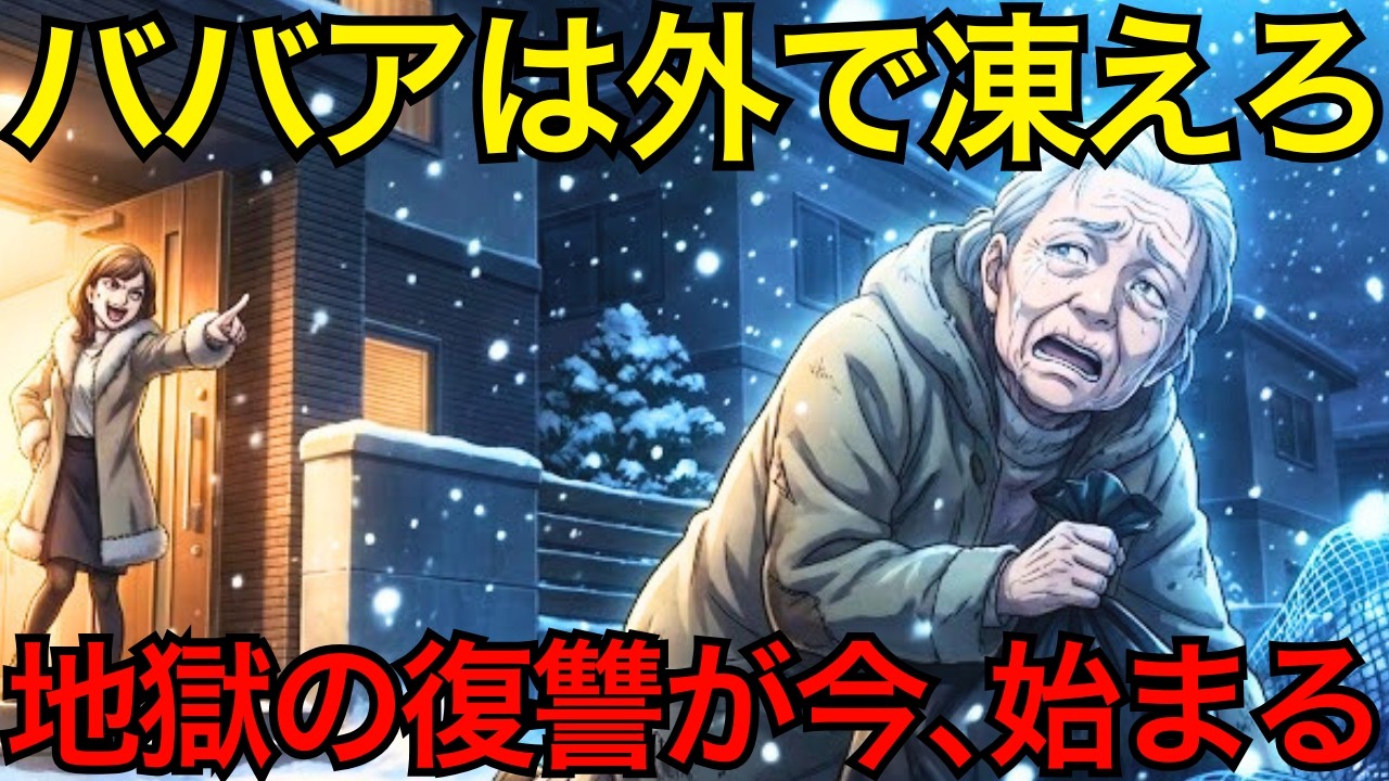 「絶対に介護は無理」とゴミ袋３つで厳冬の路上に義母を捨てた悪嫁。翌日、『遺産ゲット』を祝って豪遊する彼女を、地獄の底まで叩き落としてやりました【スカッと】