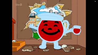 the kool-aid man scene from family guy, but it's from an itv2 airing