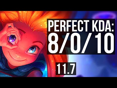 ZOE vs NOCTURNE (MID) | 8/0/10, 1100+ games, 1.4M mastery, Legendary | KR Grandmaster | v11.7