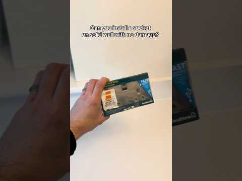 Can you install a socket with no damage? #electrician #diy #install #electrical #sparky #apprentice