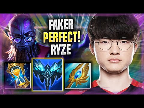 FAKER PERFECT GAME WITH RYZE! - T1 Faker Plays Ryze MID vs Syndra! | Season 2022