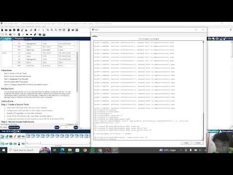 Packet Tracer 11.6.1 switch security configuration 
