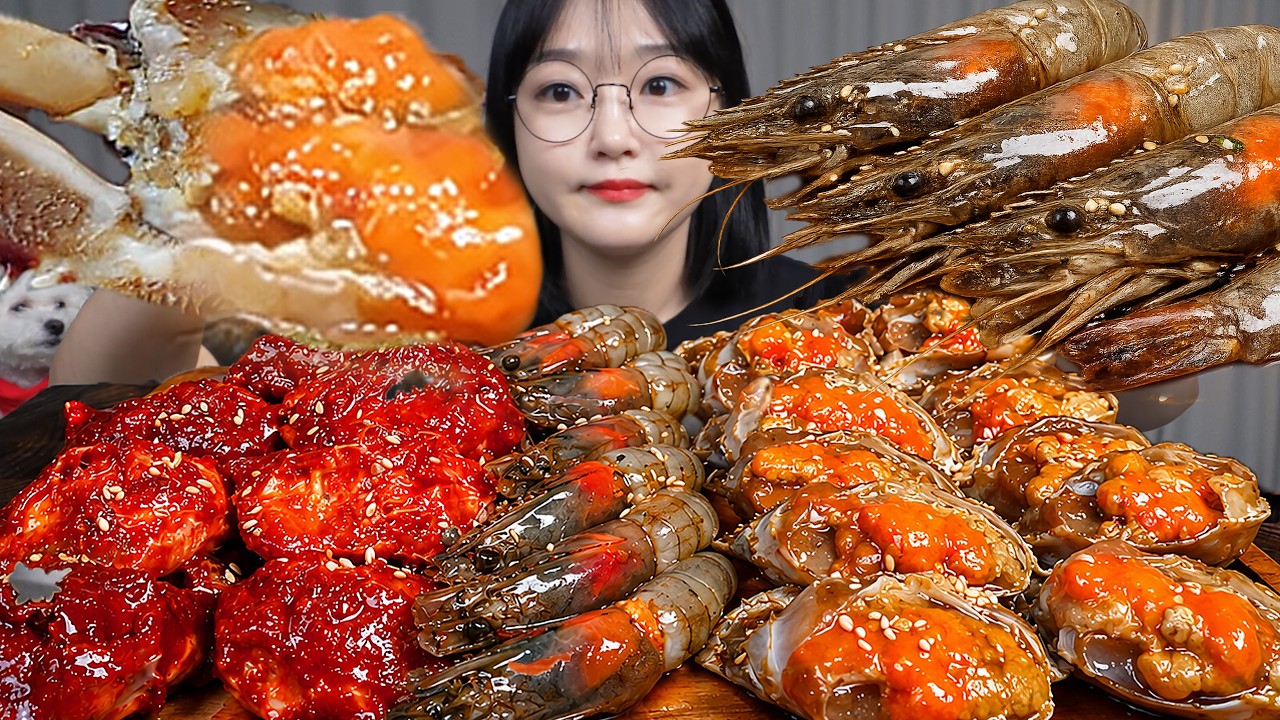 밥 한 공기 순삭🍚간장게장 양념게장 새우장 밥도둑 먹방 Marinated Crab & Marinated Shrimp Mukbang ASMR