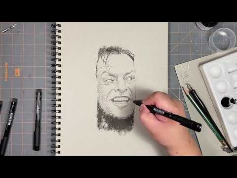 Jack Nicholson portrait (time-lapse)