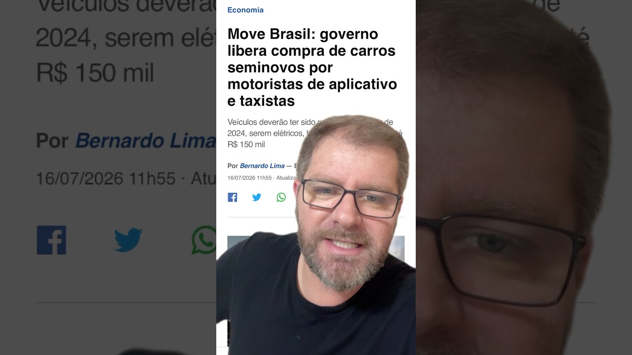 Programa Move Brasil liberou para compra de carros seminovos a partir do ano 2024 e até R$150 mil!