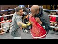 GERVONTA DAVIS THROWING EXPLOSIVE KNOCKOUT HOOKS IN WORKOUT FOR MARIO BARRIOS DAYS AWAY FROM FIGHT