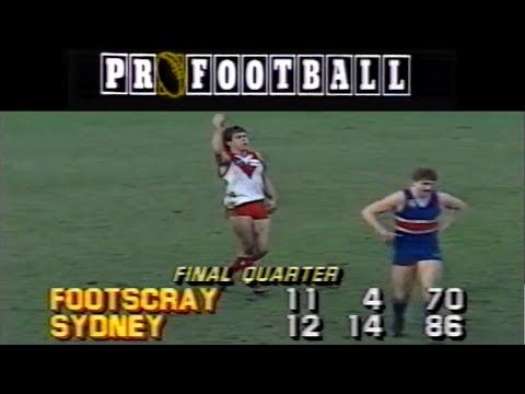1986 Round 15 - Footscray v Sydney (ProFootball)