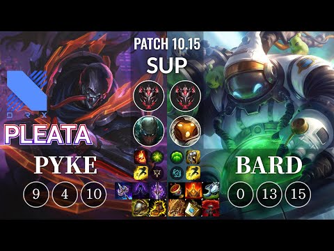 DRX Pleata Pyke vs Bard Sup - KR Patch 10.15