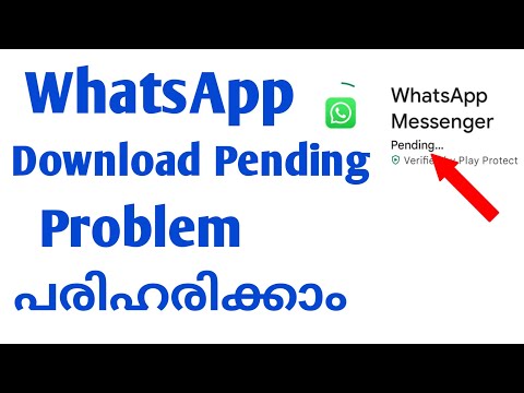 how to solve WhatsApp download pending problem Malayalam | WhatsApp download pending problem