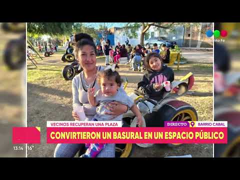 Barrio Cabal: vecinos convirtieron un basural en una plaza