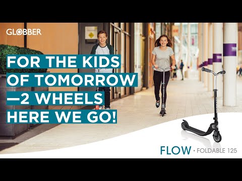 Самокат Globber Flow 125 Foldable (черный/синий)