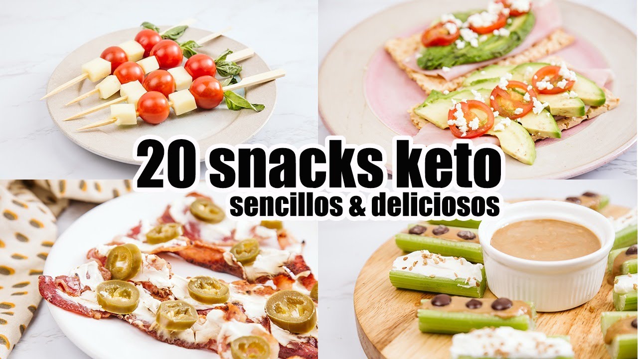 20 ideas de snacks KETO - para cuando tengas hambre y no sepas qué comer