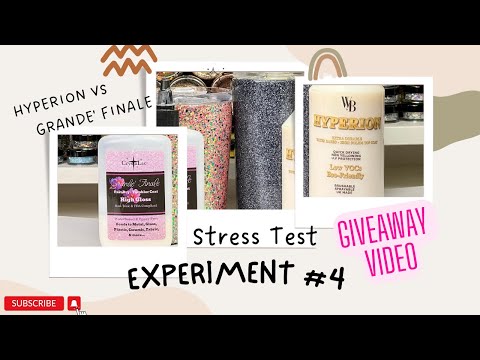 Stress Test on Hyperion W&B & Grande' Finale Crystalac Tumbler|Waterbased Product | Water Experiment