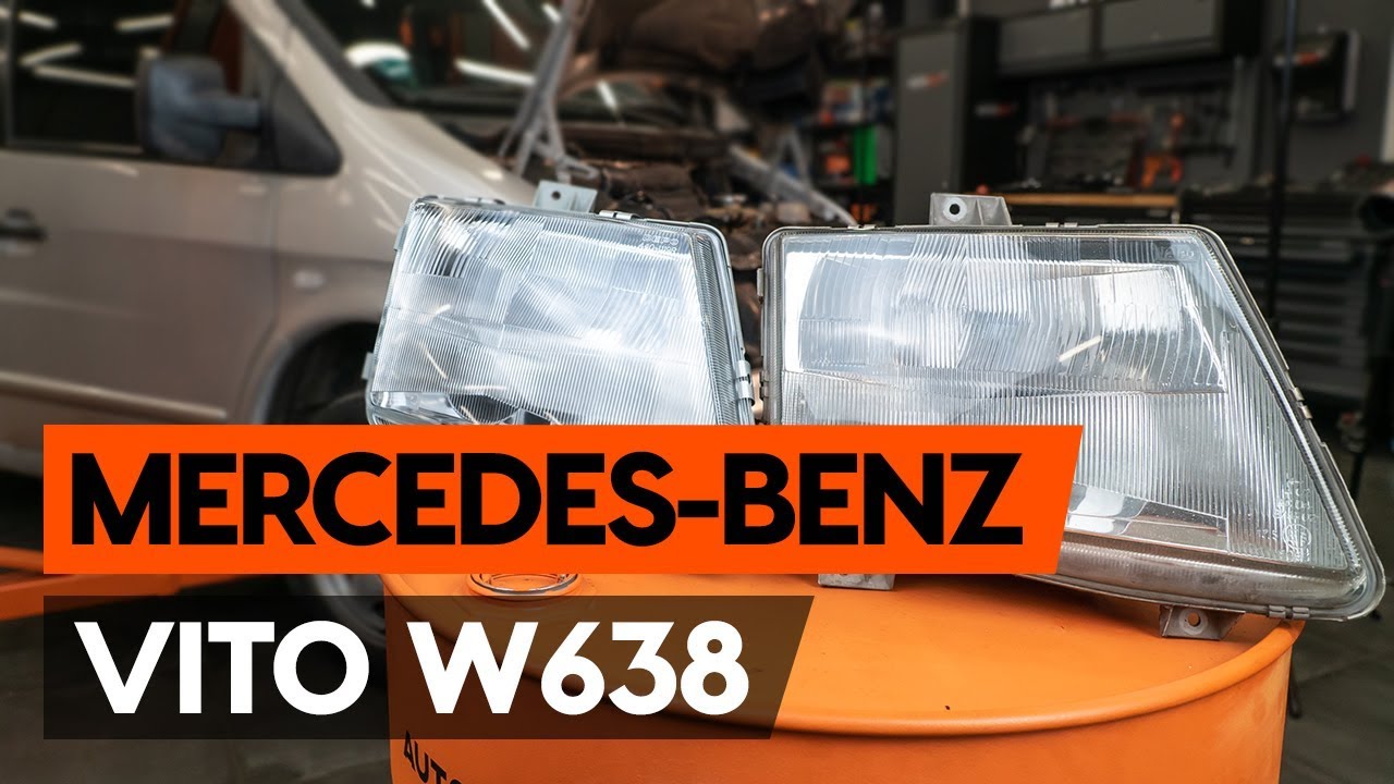 Fényszóró-csere Mercedes Vito W638 gépkocsin – Útmutató