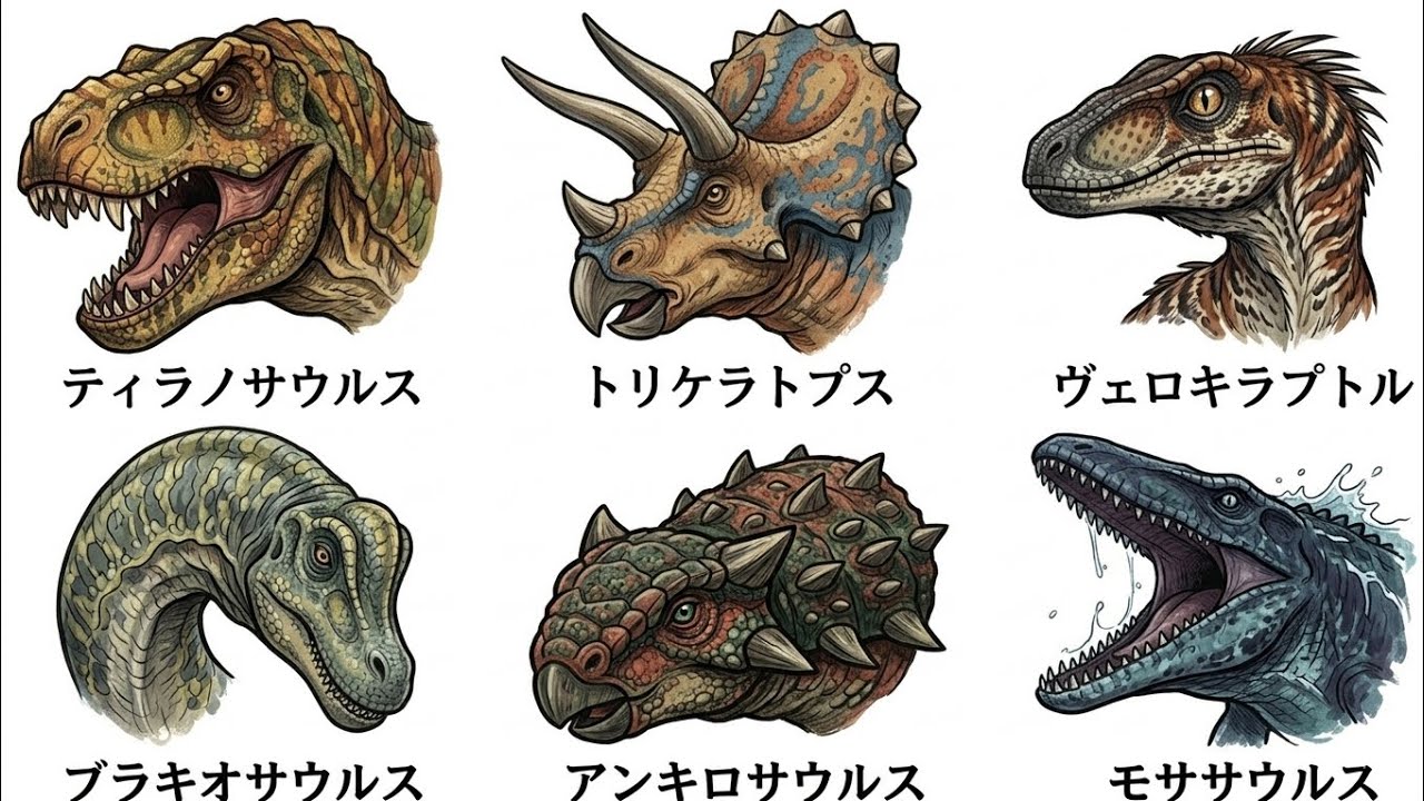 4分で解説！最も有名な恐竜6選