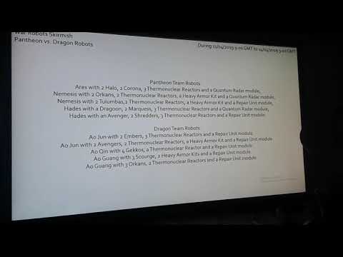 War Robots: Skirmish Information (Kyle Rogers' SOS & Pantheon vs. Dragon Robots)
