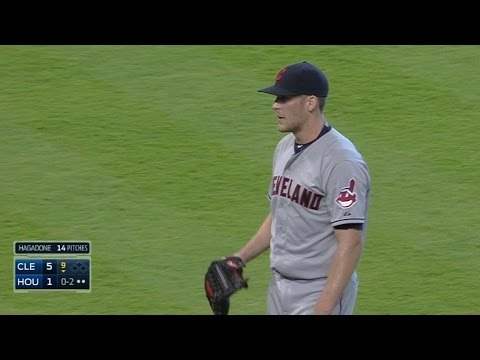 CLE@HOU: Tribe pitches combine for 16 strikeouts