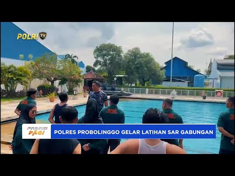 POLRES PROBOLINGGO BERSAMA BPBD &amp; TIM RESCUE PT POMI PAITON GELAR LATIHAN SAR GABUNGAN