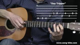 &quot;Day Tripper&quot; by The Beatles : 365 Riffs For Beginning Guitar !!