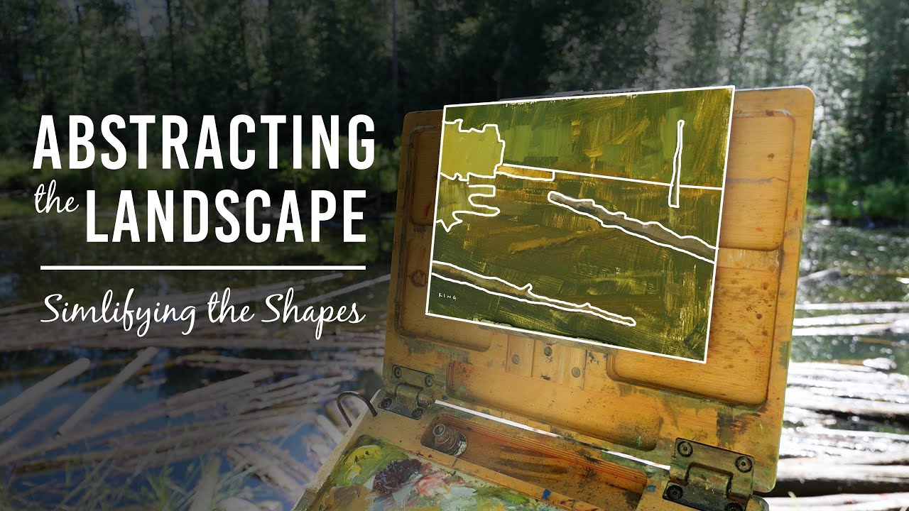 Painting Abstract Shapes in the  Landscape  :: Plein Air Painting
