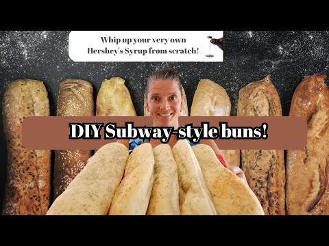 DIY Subway Sub Buns - Make Your OWN Hershey's Syrup,  2 CAKES & Phillysteak subs for dinner!