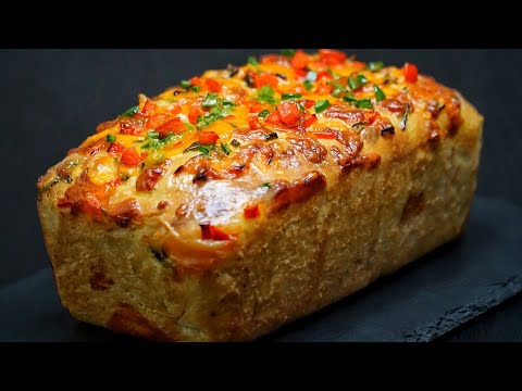 Jalapeño Cheddar Cheese Loaf | #bread #breadrecipe