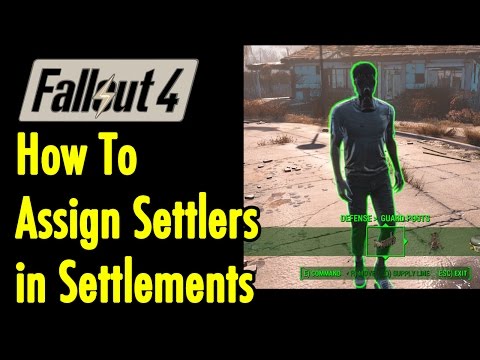 How to Assign Settlers in Settlements | Fallout 4 | xBeau Gaming