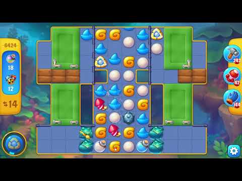 Fishdom 6424 Level - 22 moves - NO BooSTERS